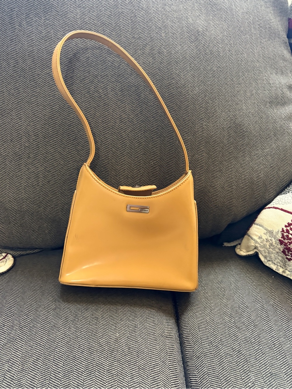 GUESS Mustard Yellow Mini Shoulder Bag